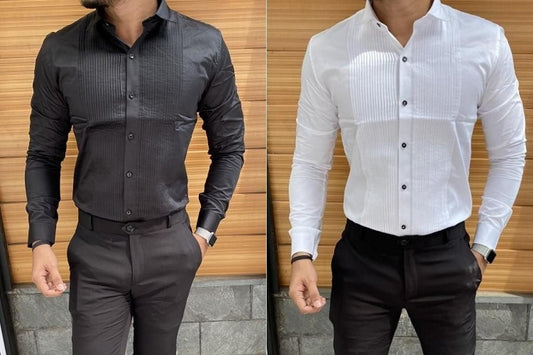 Men's Tuxedo Club Wear Shirts, Variety of Styles and Colors